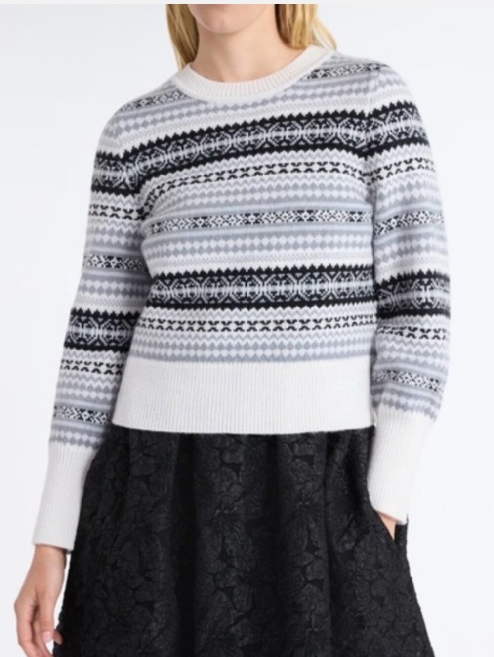 Free Assembly Fair Isle Knit Sweater. Super Soft. NWT. Size XS